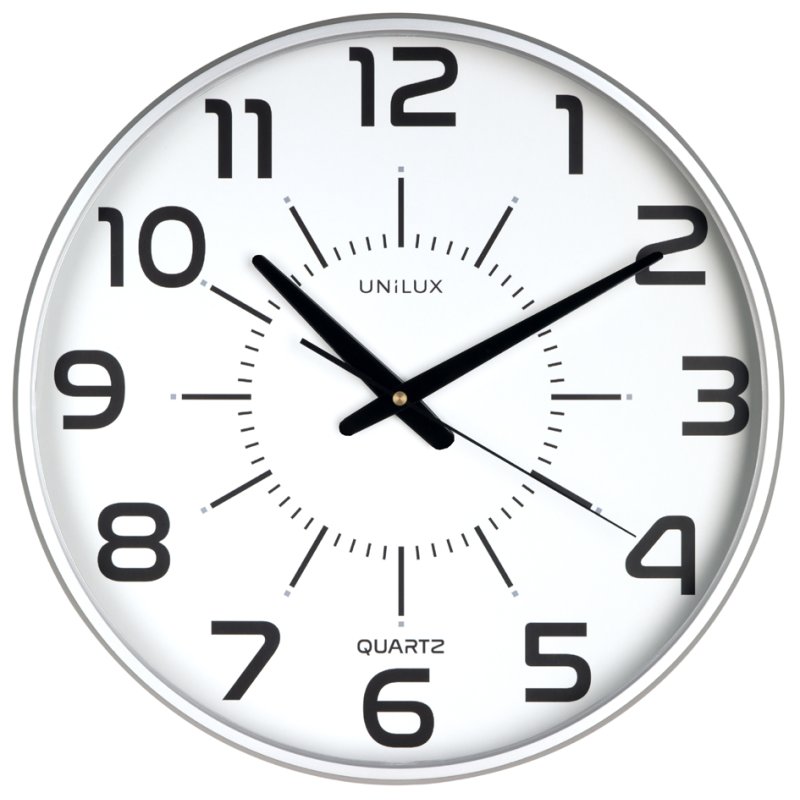 UNiLUX horloge mural MAXI POP, quartz, 400 mm, noir